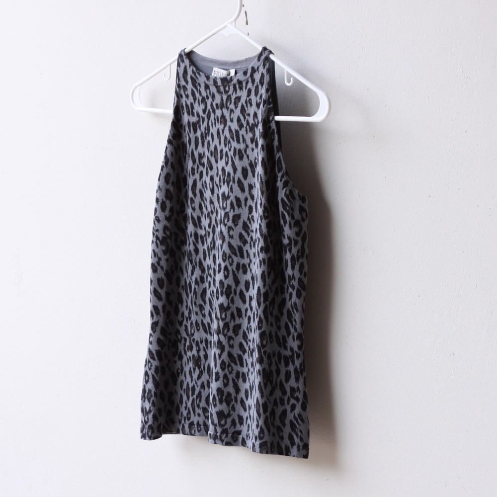 White house black market leapard print tank
